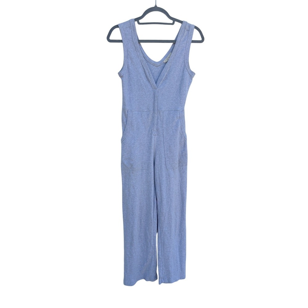 WVN For You Gray Knit Organic Cotton Jumpsuit, Soft‎ & Comfortable, Size XS